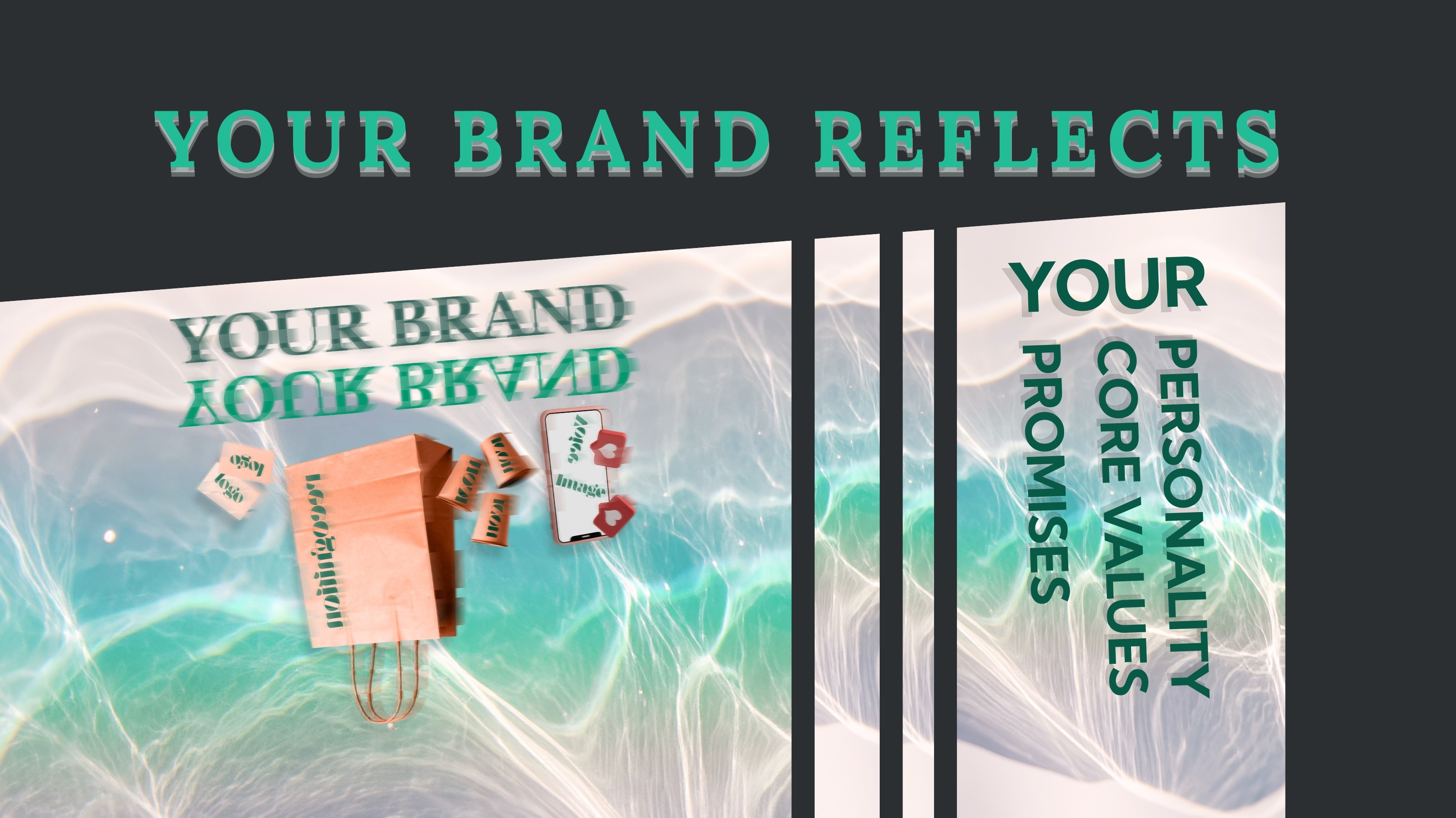 Text-based visual emphasizing emotional branding and brand storytelling